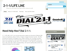 Tablet Screenshot of 211lifeline.org